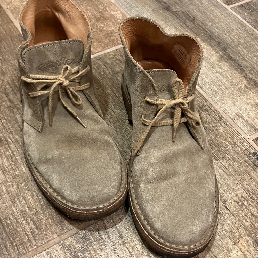 ASTORFLEX GREENFLEX MENS CHUKKA STONE BEIGE SUEDE MADE IN ITALY 9 - Picture 2 of 13